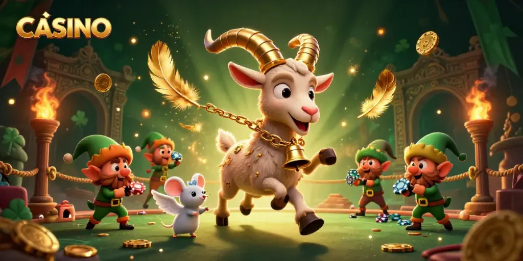 Experience the thrill of the holiday horror CASINO with a Krampus goat and festive chaos.