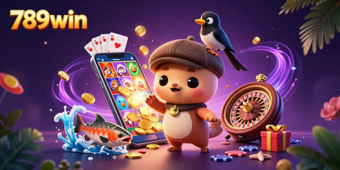 Engage with exciting gameplay at 789win featuring cartoon characters in a rich casino environment.