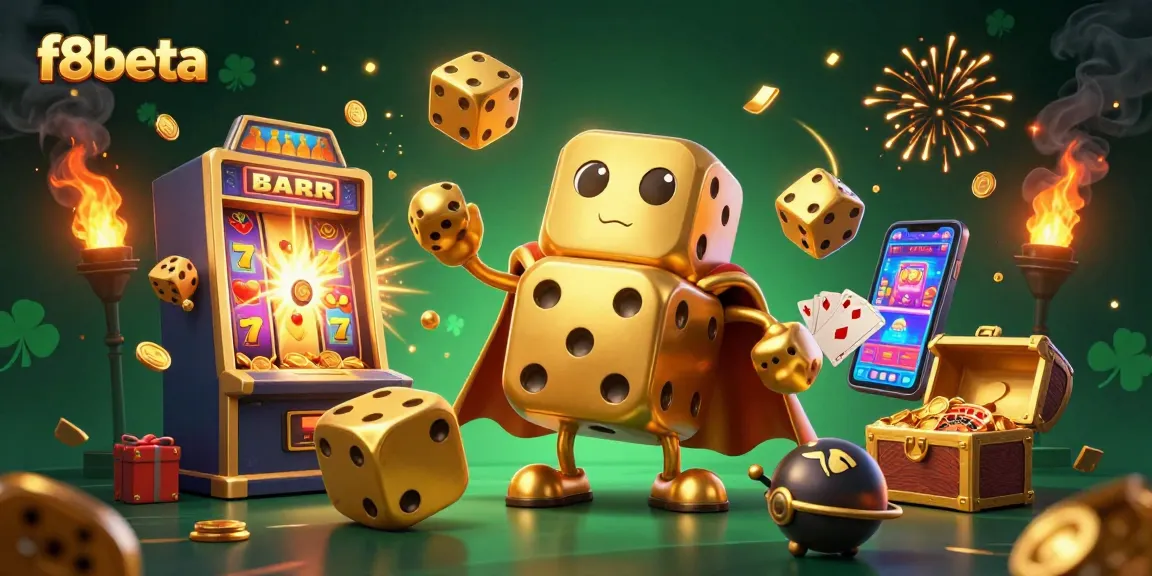 Engage in exciting games with f8beta's vibrant 3D casino scene filled with jackpot opportunities.