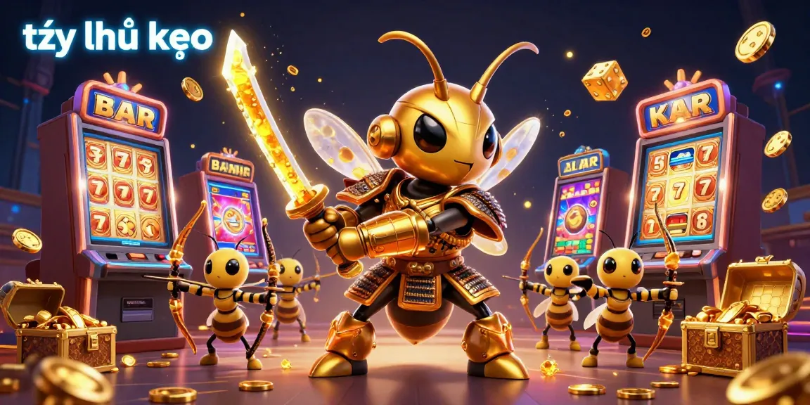 Experience thrilling tỷ lệ kèo gameplay with unique samurai characters and vibrant casino elements.