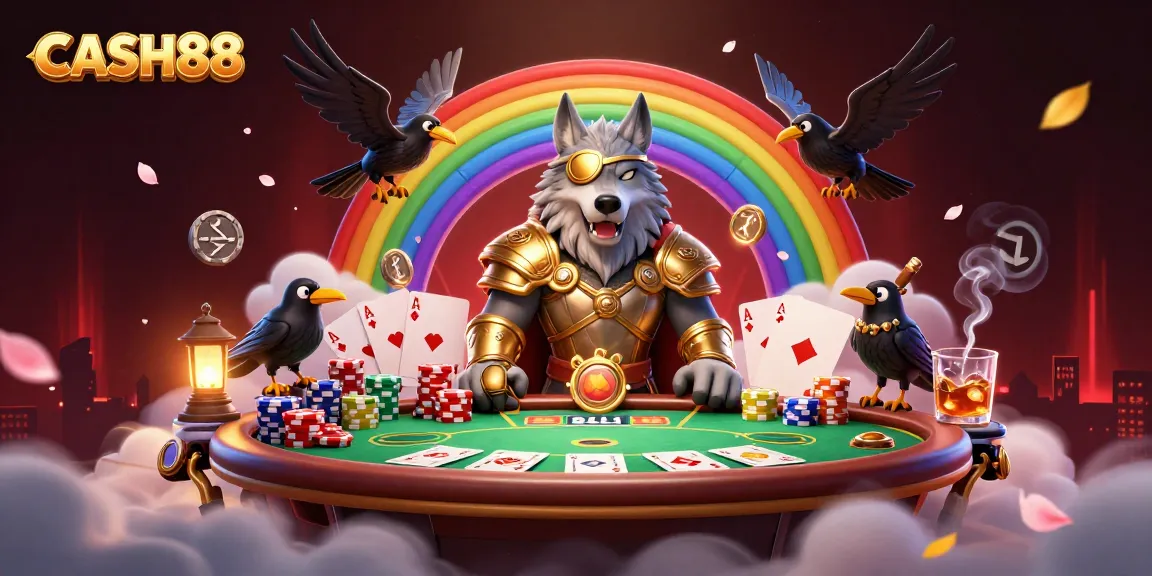 Experience thrilling gameplay at CASH88, featuring an immersive Norse-themed casino adventure with poker tables and dynamic visuals.