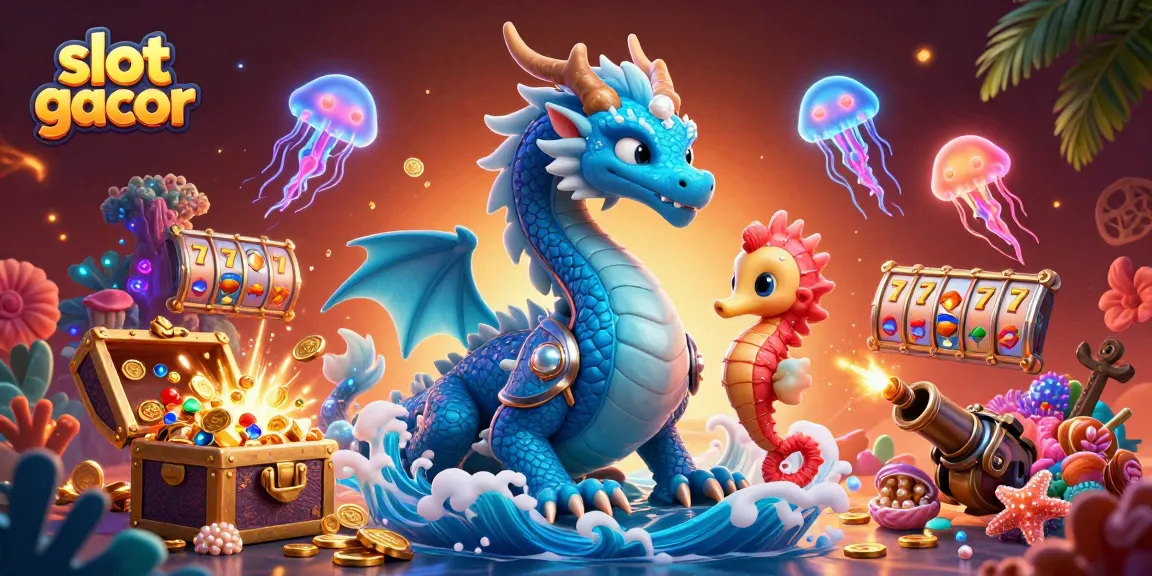 Engage with exciting slot gacor gameplay in a vibrant underwater scene featuring dynamic elements.