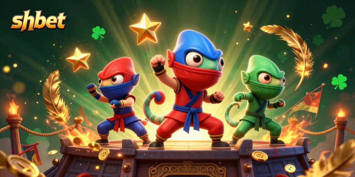 Experience thrilling action with shbet's ninja chameleon team showcasing their skills in a dynamic casino setting.