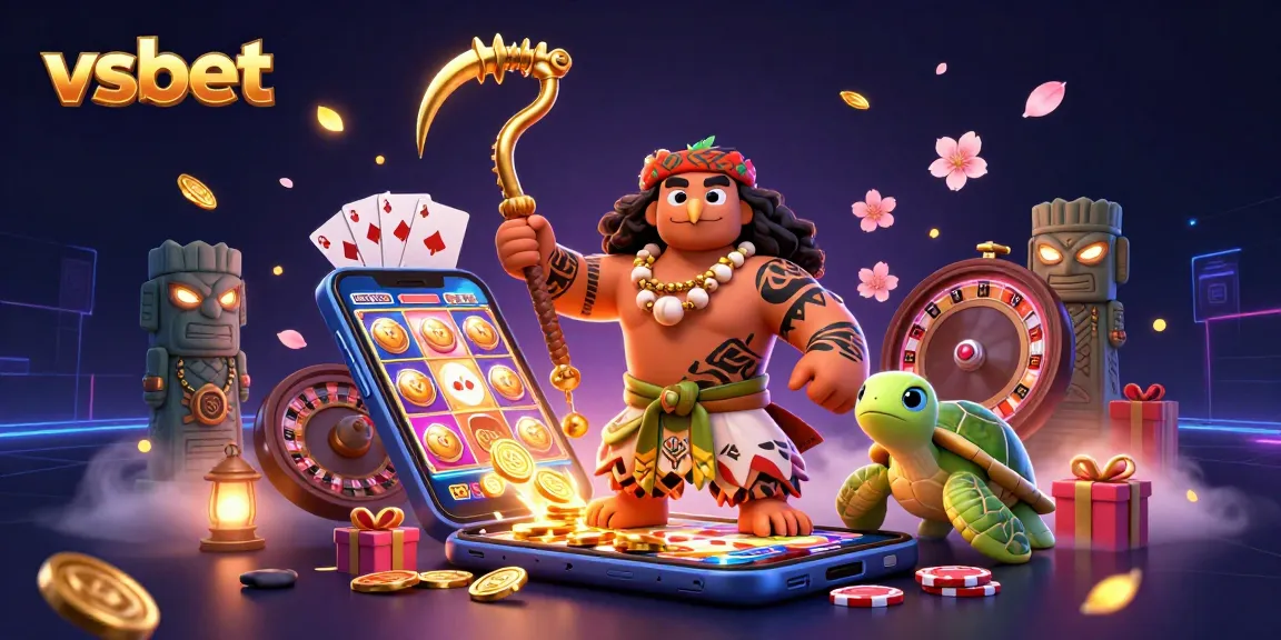 vsbet elevates the gaming experience with vibrant casino elements and characters, showcasing the demigod hawk's adventurous spirit.
