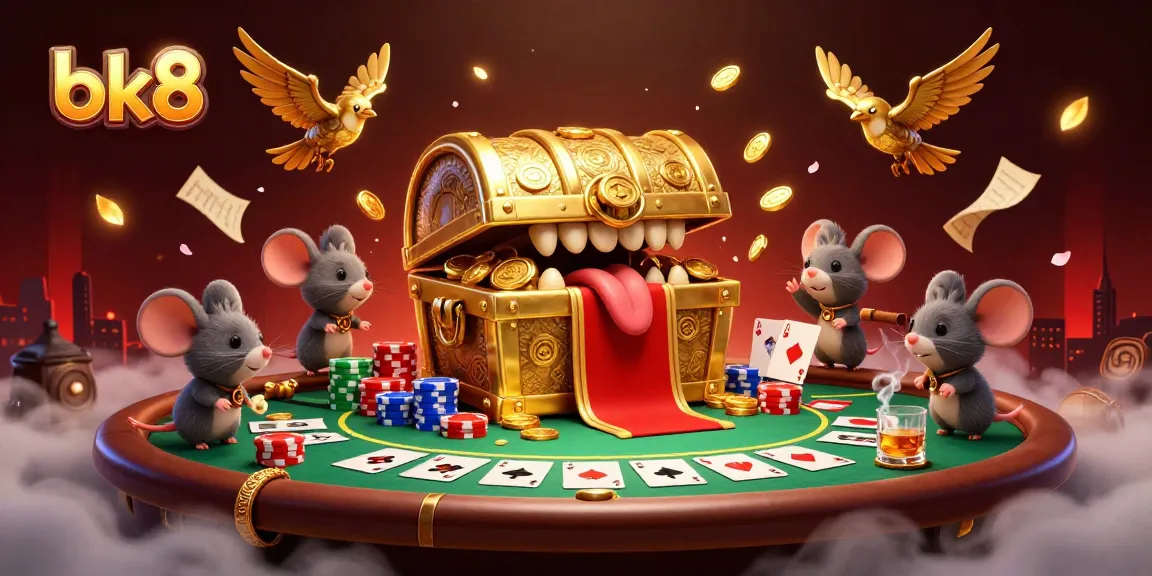 Experience the thrill at bk8 as cash and chips fly among poker pros in a vibrant casino scene.